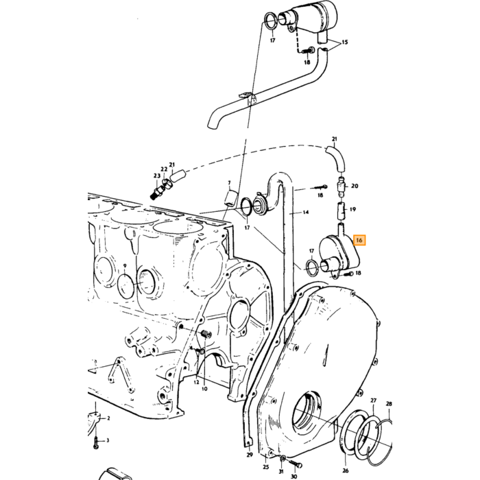 Volvo Exhaust manifold B18B+B18D singe pipe Volvo ricambi no 418405