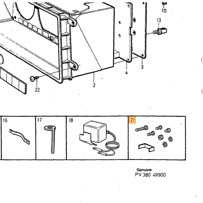 Volvo Sensore di temperatura emettitore acqua di raffred Volvo ricambi no 460191