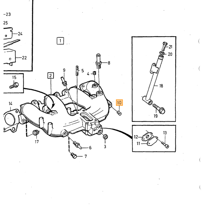 Volvo Filtro aria B19 + B21 + B23 + B200 + B230 1979 + ( Volvo ricambi no 463505