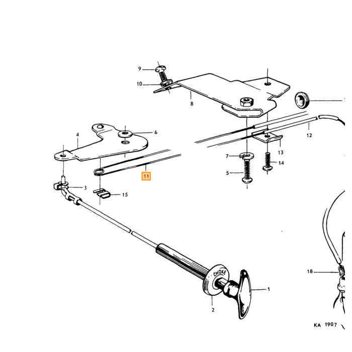 Volvo Riscaldatore dell'induttanza con cavo in acciaio v Volvo ricambi no 55192