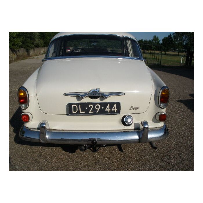 Bumper Amazon kombi achter compleet met rozetten 220 in gepolijst RVS Volvo onderdeel 653305SETC