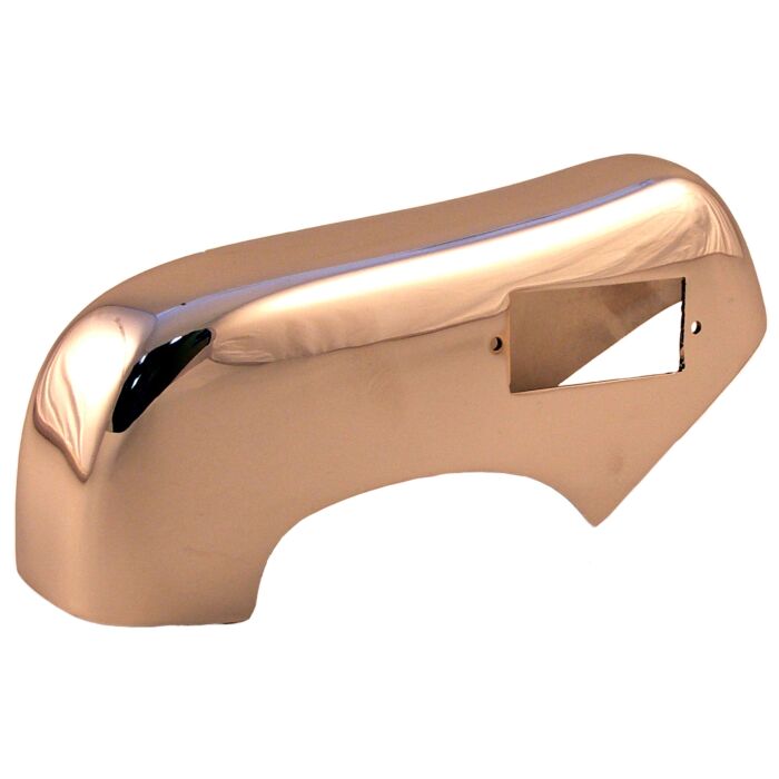 Bumper rozet PV444+PV544 1957+ links achter chroom
