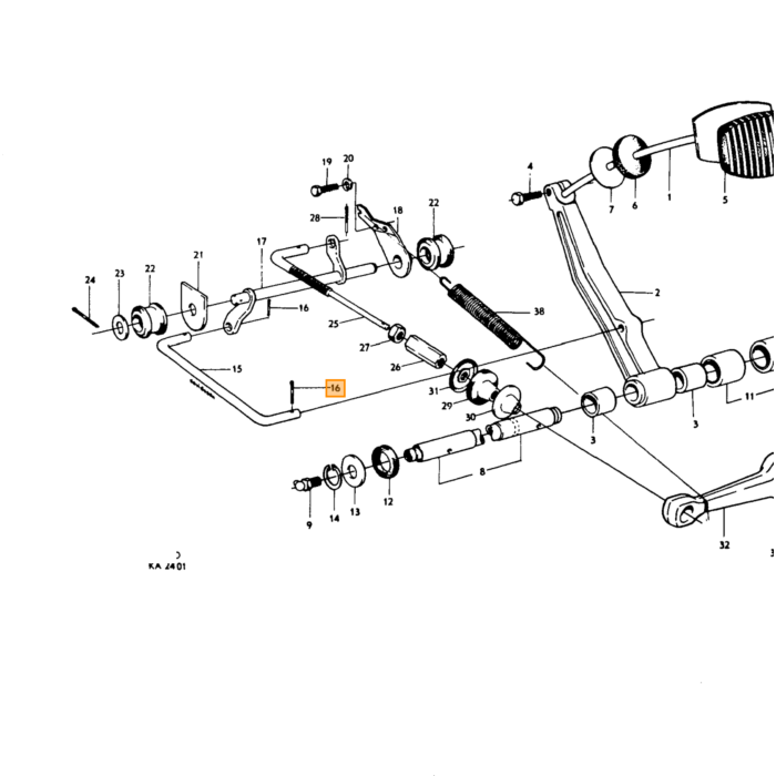 Volvo Copertura del cambio in gomma PV544 grigia Volvo ricambi no 659493
