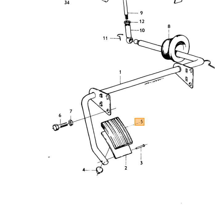Volvo Acceleratore in gomma PV444+PV544 +DUett+Amazon+14 Volvo ricambi no 660533