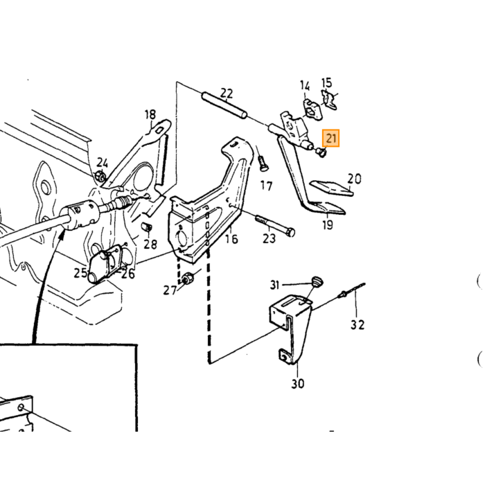Set di montaggio freno a mano e girling Splitplen con cavo freno a mano per Volvo 140 164 240 260 740 760 780 940 s90 V90 V70 V70XC