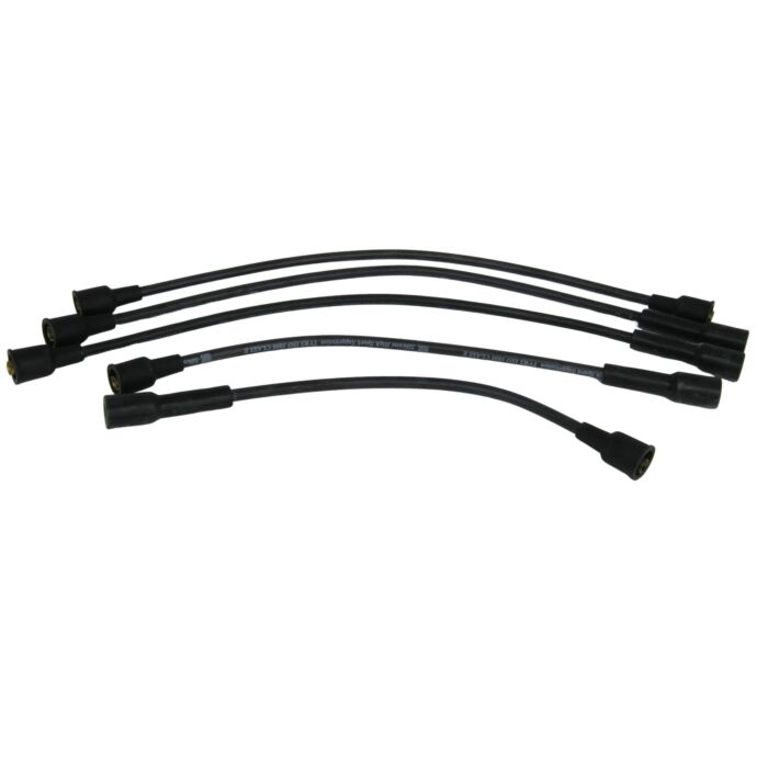 Bougiekabelset B18+B20 zwart silicon rubber inclusief bobinekabel