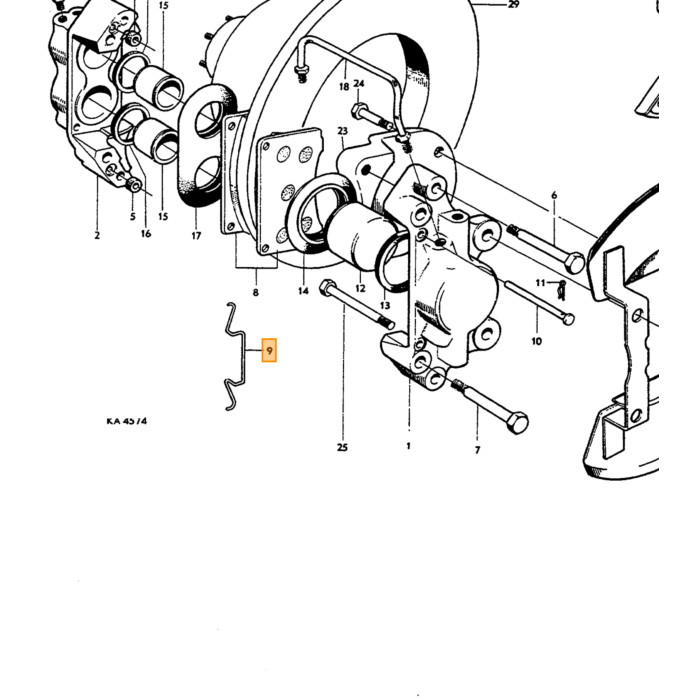 Volvo Damping Veer Volvo onderdeel nr 670567