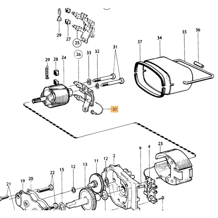 Volvo Braccio tergicristallo PV544+Duett 658240 Volvo ricambi no 682705