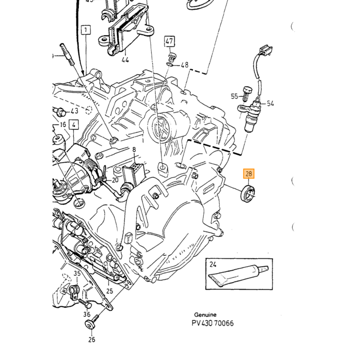 Volvo Guarnizione albero di trasmissione per automatico Volvo ricambi no 6843112