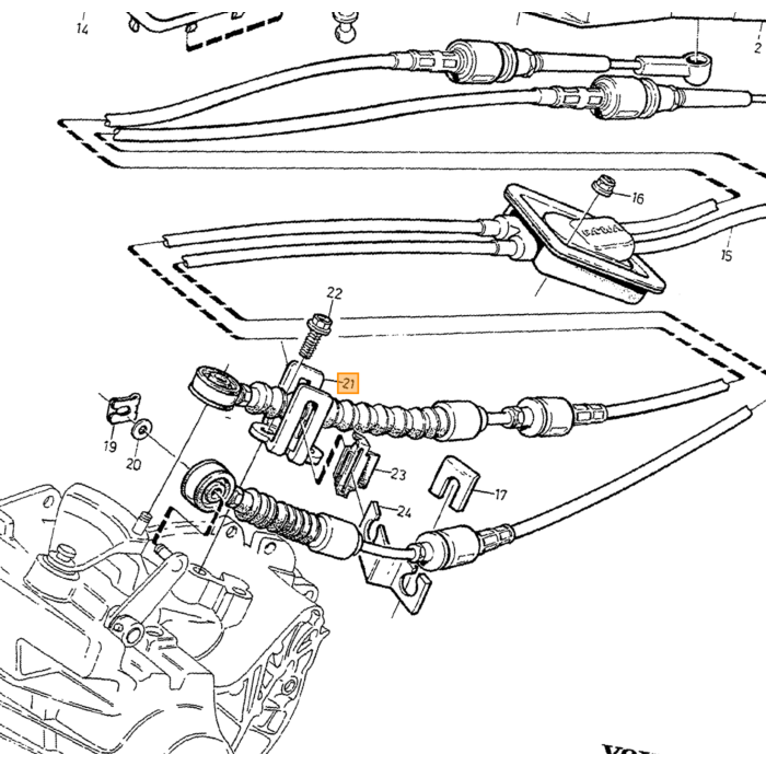 Sigillante per Albero Cambio Manuale Volvo 850 - S70 - V70 - XC70 - C70 - S60 - S40 - V40 - S80 - XC90 - C30 - V50 - V60, numero di parte Volvo 6843481