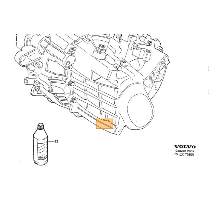 Sigillante per Albero Cambio Manuale Volvo 850 - S70 - V70 - XC70 - C70 - S60 - S40 - V40 - S80 - XC90 - C30 - V50 - V60, numero di parte Volvo 6843481
