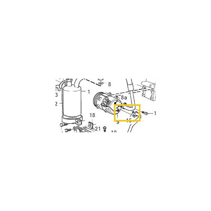 Volvo Linea AC O-Ring Linea Volvo 850-S70-V70-C70-XC70-S Volvo ricambi no 6847526