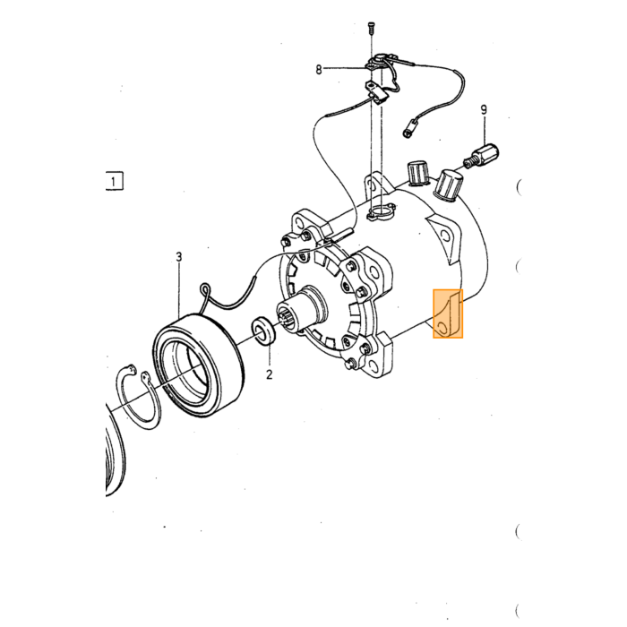 Volvo poelie pulley Volvo onderdeel nr 6848093