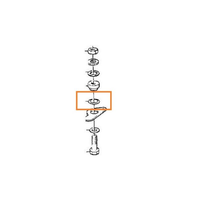 Spacer revet  afstandrevet164 240 140 oa motorkap