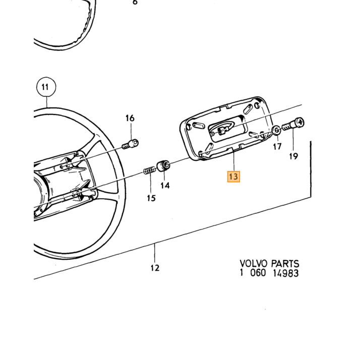 Volvo Parking Lamp Volvo onderdeel nr 686500