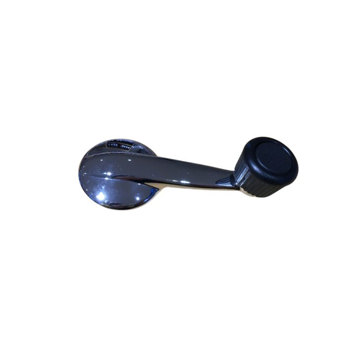 Portier ruit opener raamslinger handle binnen P1800+140+164  met zwarte knop