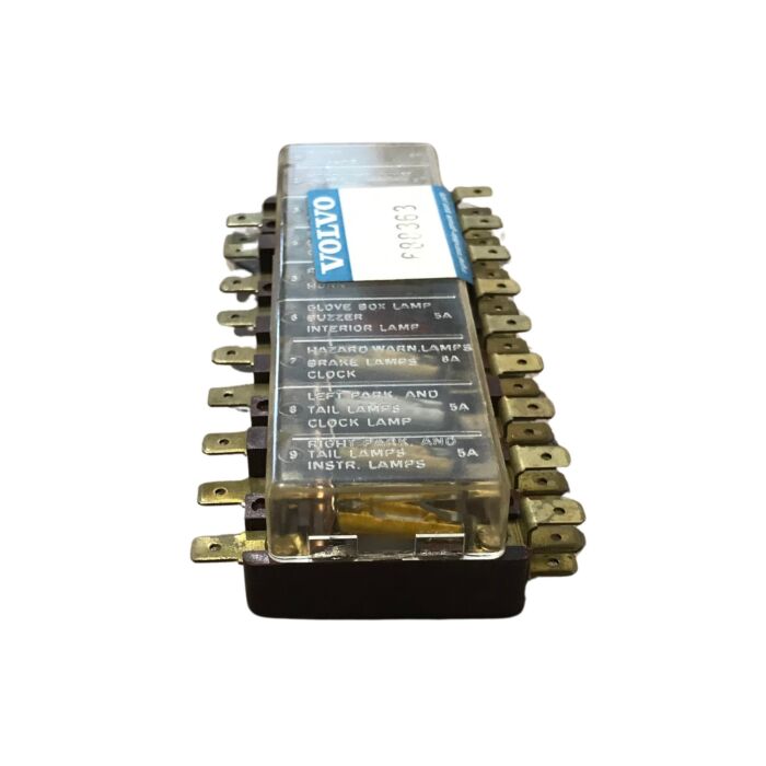 Volvo Zekering kast 140 serie 142 ch 178960+ 144 ch 194140+ 145 ch 61600+ 164 zie ch met cover NOS Volvo onderdeel nr 688363