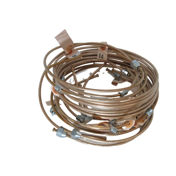 Remleiding set Amazon B16+B18 -1964 met trommelremmen voor  complete set 5 st  spicer achteras 