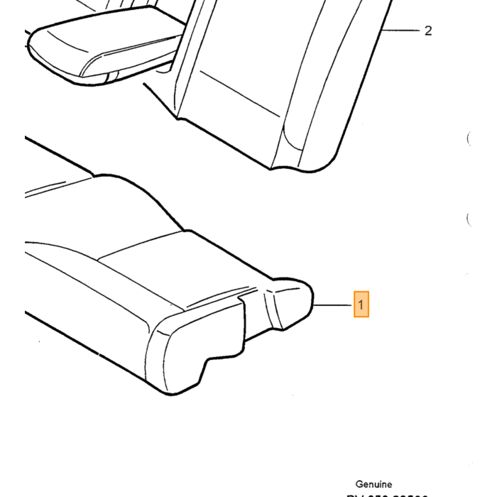Volvo bekleding Volvo onderdeel nr 8616453