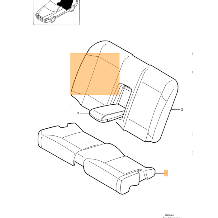 Volvo bekleding Volvo onderdeel nr 8616565