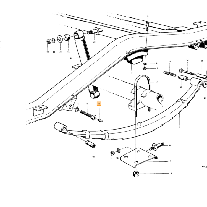 Volvo Morsetto a balestra per Duett Volvo ricambi no 89561