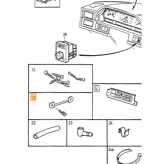 Set di fusibili Volvo, parte Volvo nr 9128110