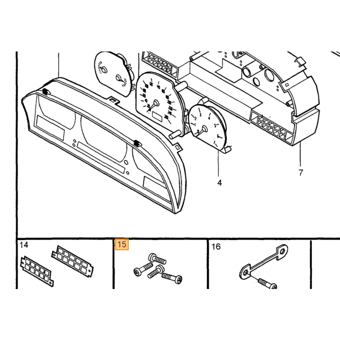 Volvo Interruttore luce freno Volvo 850 900 C70 (-2005) Volvo ricambi no 9128577