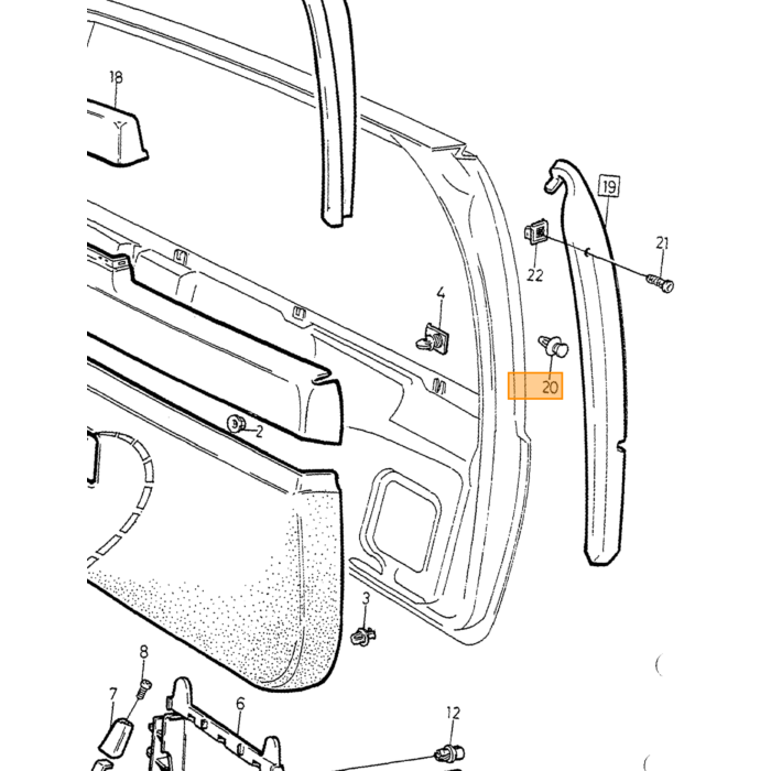 Volvo Morsetto di rivestimento vedere 1207900 Volvo ricambi no 9132889