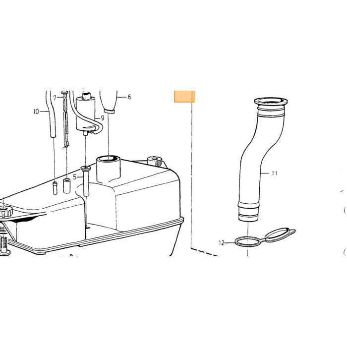 Sensore livello liquido tergicristallo Volvo per Volvo 850 C70 (-2005) S70 V70 V70XC (-2000) non più disponibile, numero di parte Volvo 9133166