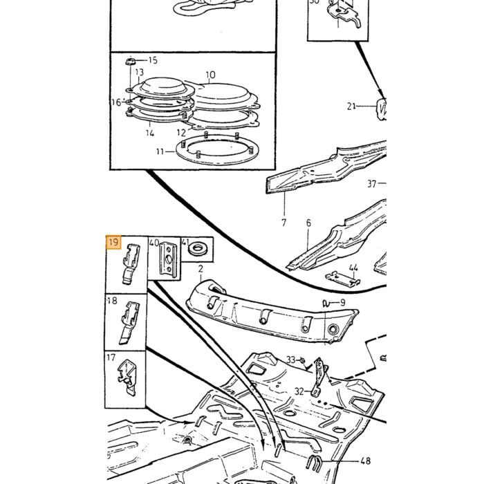Pezzo di lamiera per pavimento trasversale Volvo s70 v70 c70 850, parte Volvo nr 9133420