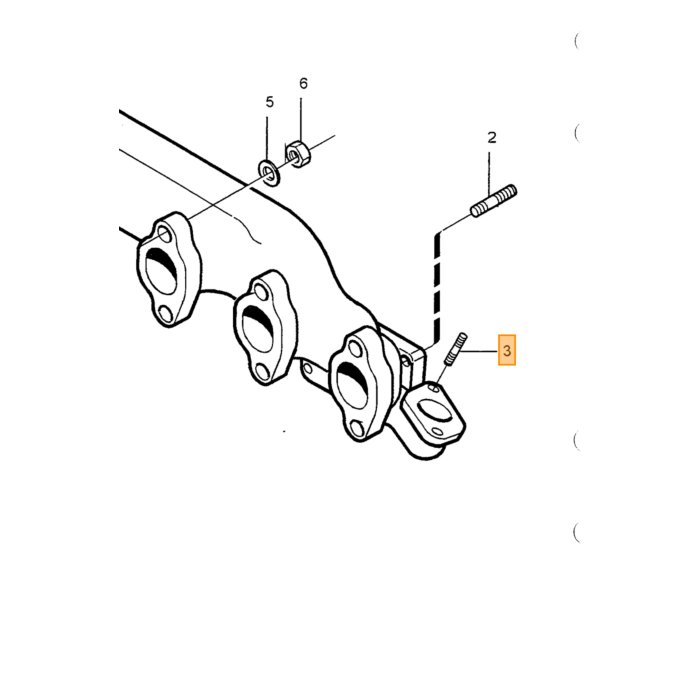 Volvo Guarnizione scarico 850 tra collettore e catalizza Volvo ricambi no 9135122