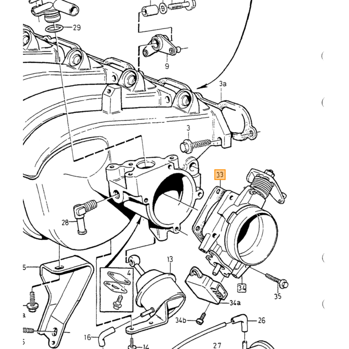 Volvo Guarnizione corpo farfallato Volvo 850 900 C70 (-2 Volvo ricambi no 9135990