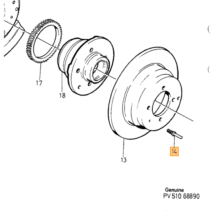 Volvo Piastra freno anteriore sinistra 850+V70-2000 C70- Volvo ricambi no 9140388