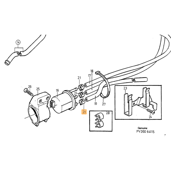 Prodotto Volvo, componente Volvo nr 9146552