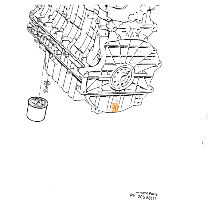 Protettore cinghia Volvo, pezzo Volvo nr 9146795