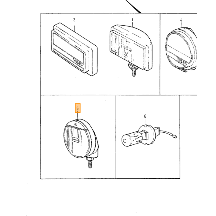 Luce di stop Volvo, pezzo Volvo nr 9151490