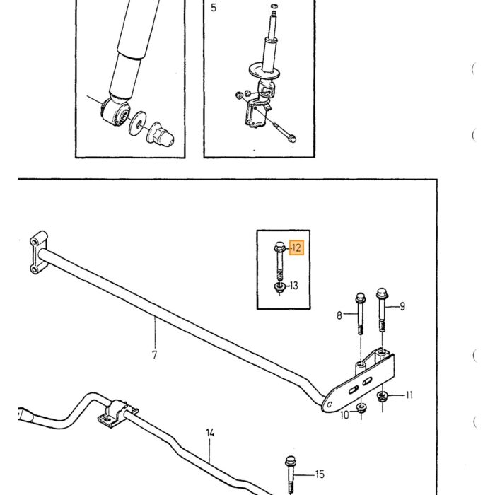 Fine Stabilizzatore Volvo AWD Lato Posteriore AWD 850 v70 c70 s70 xc70 stabilizzazione asse posteriore Volvo pezzo nr 9157313