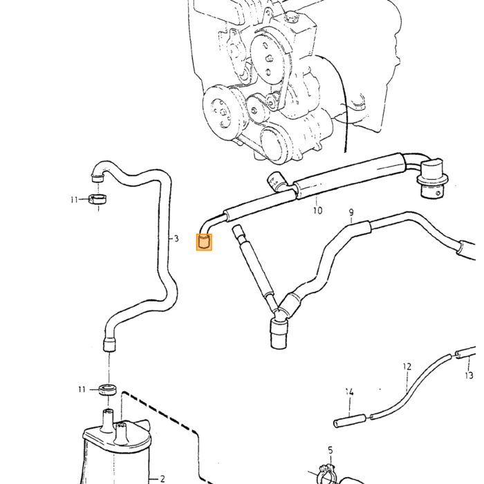 Tubo di Aspirazione Volvo, Parte Volvo nr 9161887