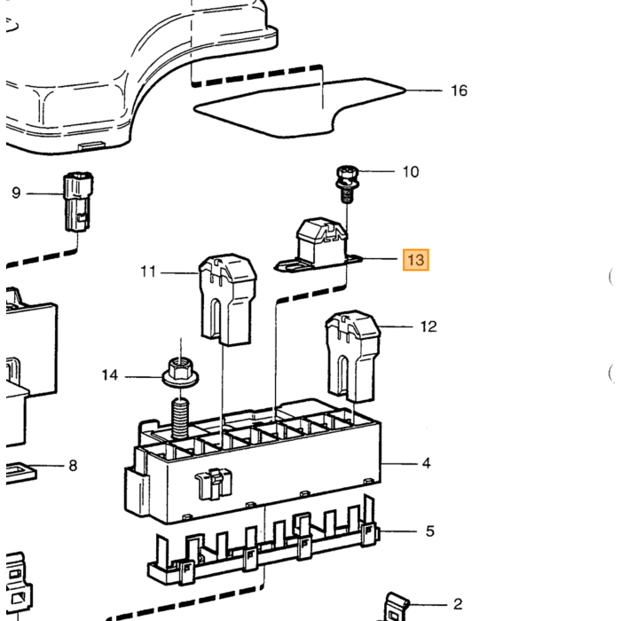 Prodotto Volvo fusibile Volvo, parte nr 9162026
