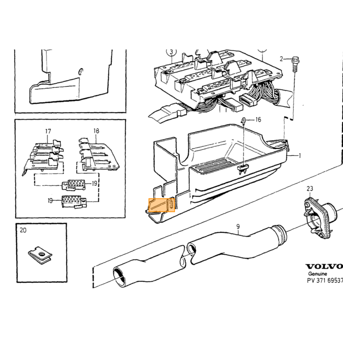 Portafusibile Volvo, parte Volvo nr 9162084