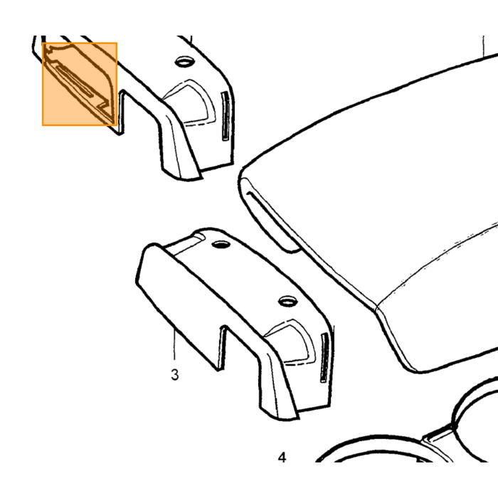 Pannello Volvo, componente Volvo nr 9164054
