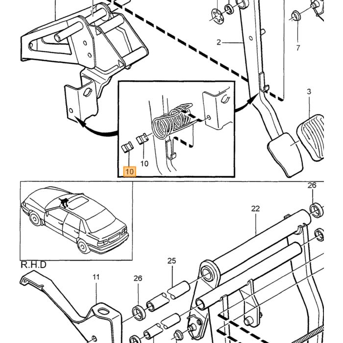 Volvo Druksensor ABS Hoofdremcilinder Volvo V70 S70 850 C70 OEM ref  9173210 9173212 9173312 Volvo onderdeel nr 9173210