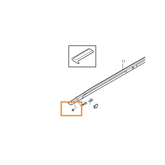 afdichting 850  V70  V70 XC dakrails