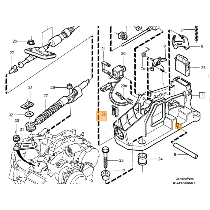 Pezzo Volvo, Sollevatore Valvola Volvo, numero di parte 9181377
