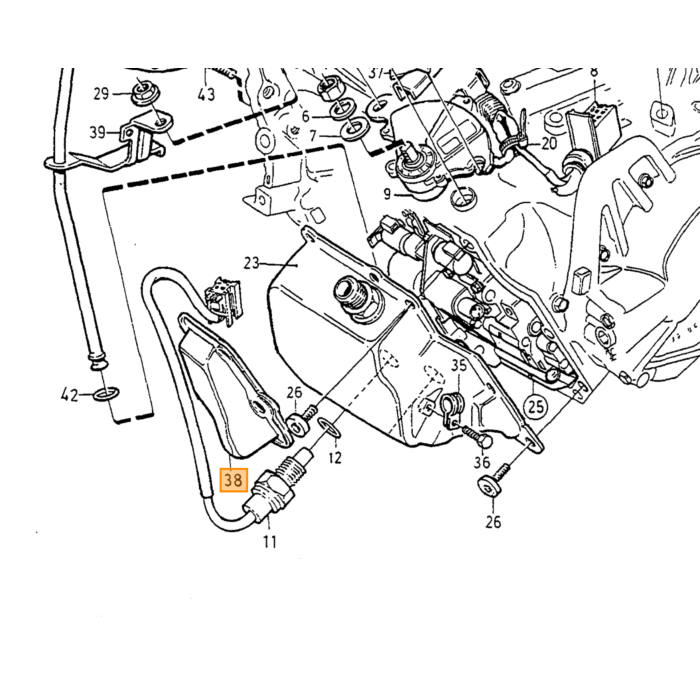 Asticella di livello Volvo, pezzo Volvo nr 9181447