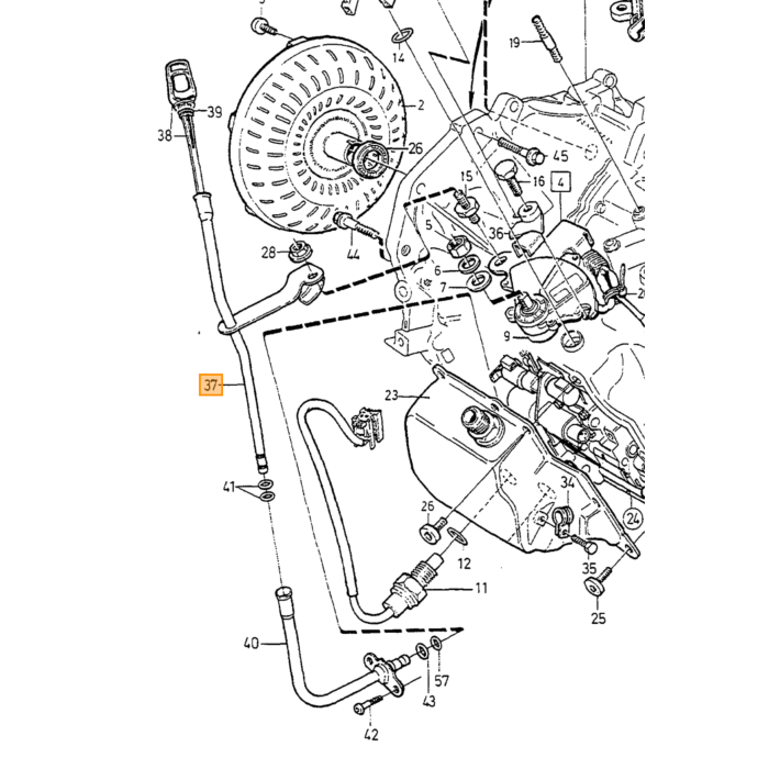 Tubo di Riempimento Olio Volvo, Parte Volvo nr 9181461