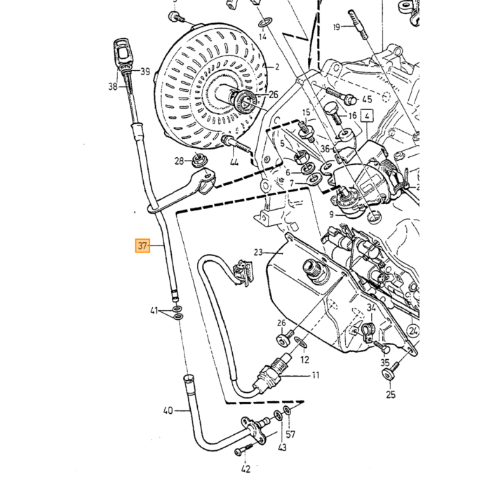 Tubo di Riempimento Olio Volvo, Parte Volvo nr 9181461