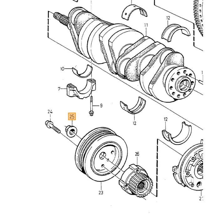 Volvo Bullone Testata Diesel Volvo 200 - 700 - 900 - 850 Volvo ricambi no 9186535