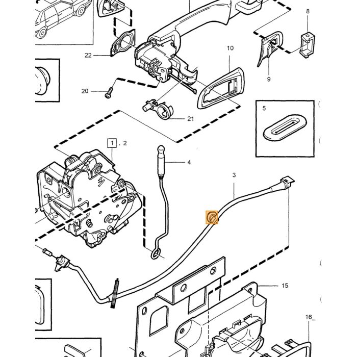 Volvo Ammortizzatore a gas molle a gas portellone poster Volvo ricambi no 9187315