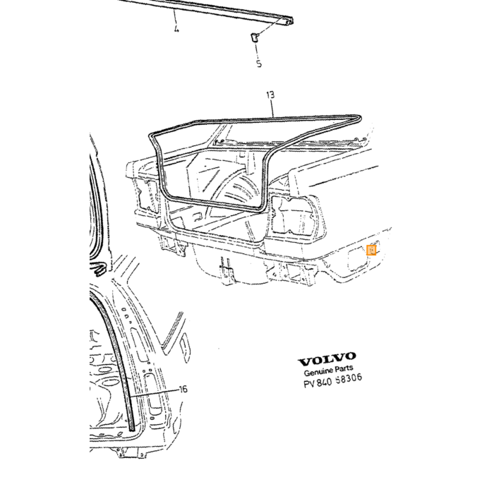 Emblema Volvo, parte Volvo nr 9190102